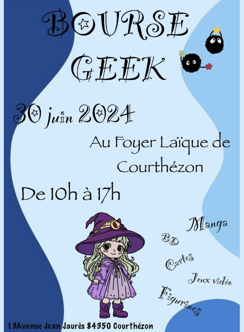 Bourse geek et littéraire Courthézon