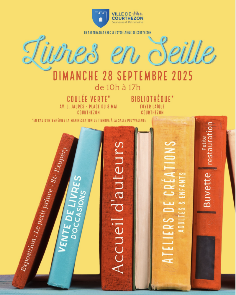 affiche salon du livre de courthézon 