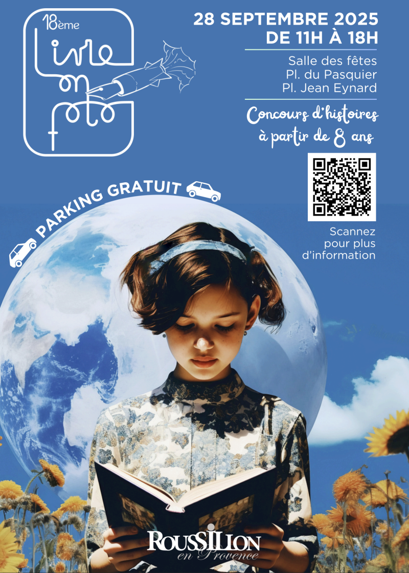 Affiche salon du livre Roussillon