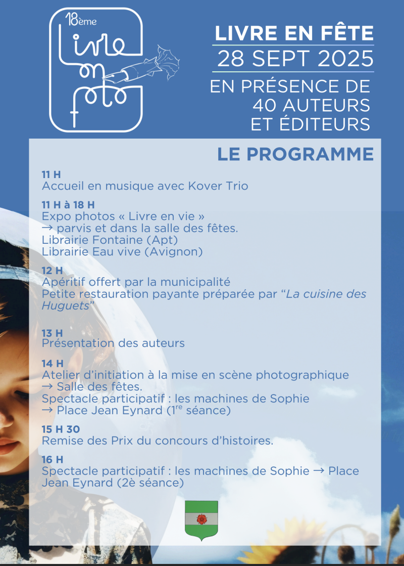 Affiche salon du livre Roussillon