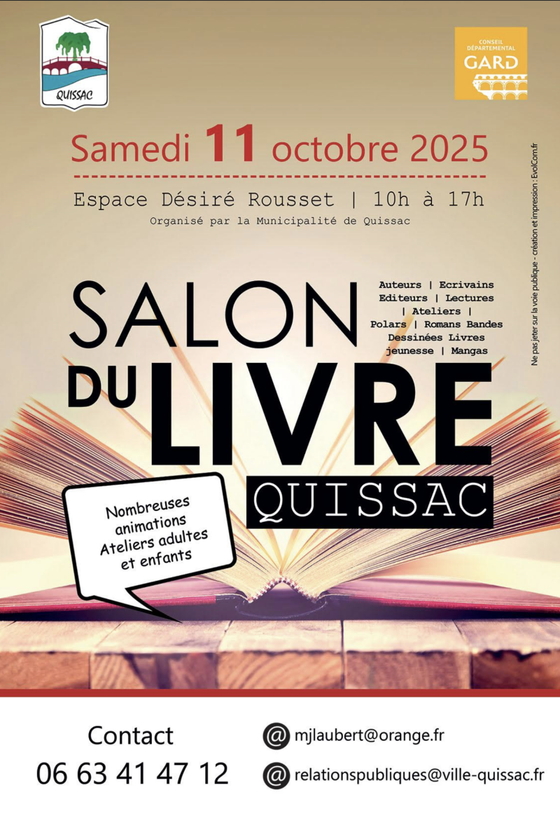 Salon du livre de Quissac (30) 