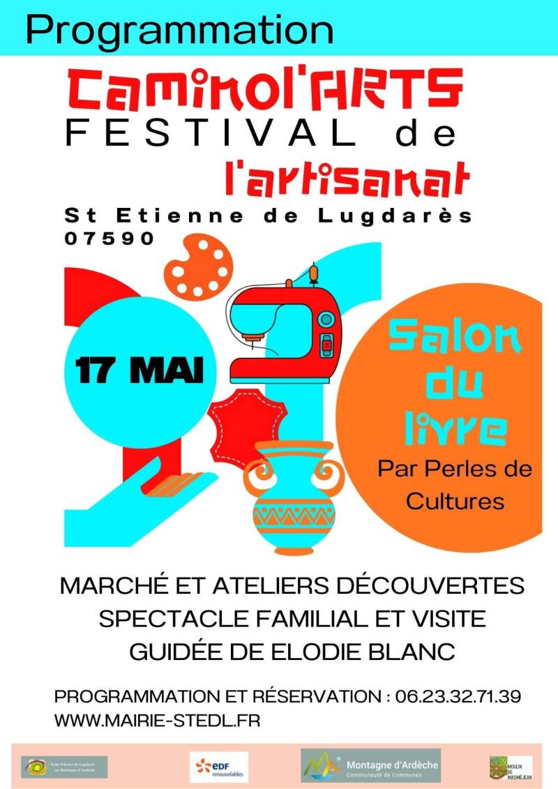 Affiche salon du livre de St Etienne de Lugdarès