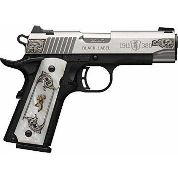 Browning 1911 380 SS/Engraved Pearl grilp