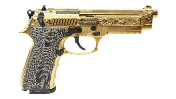Girsan MC Deluxe Regard 9mm Gold Engraved