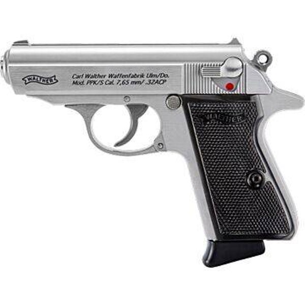 Walther PPK Stainless/Blk 32ACP 7rnd