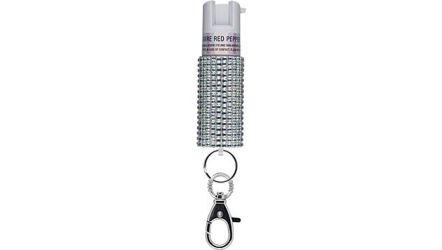 Sabre Jeweled Case Pepper spray-silver