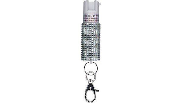 Sabre Jeweled Case Pepper spray-silver