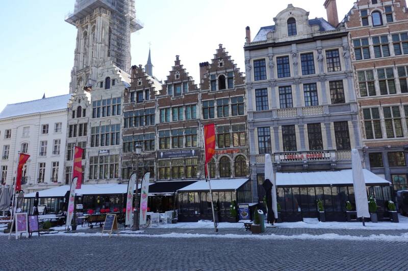 Gildehuizen grote markt Antwerpen