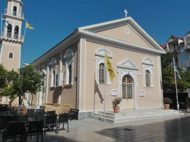 Kerkje in Argostoli centrum