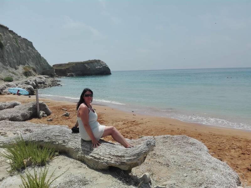 Stronk op Koutala Beach