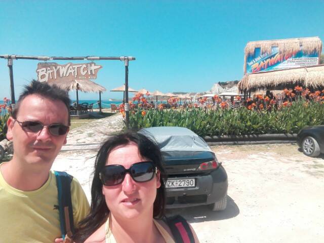 Parking Xi Beach Baywatch beach paliki kefalonia 