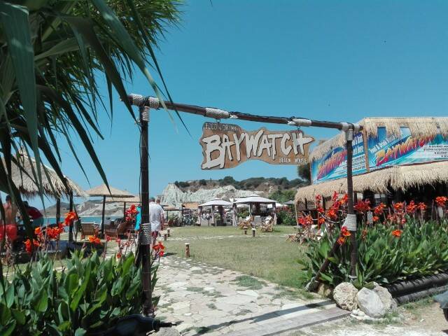 toegang Xi Beach Baywatch beach paliki kefalonia 