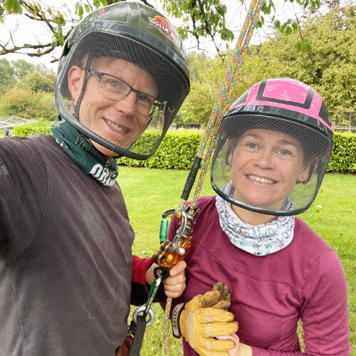 Gauthier Heinen et Florence Labar - équipe Yaxché élagage