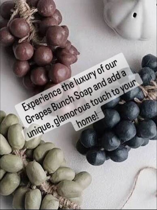 Grape bunch luxury soap