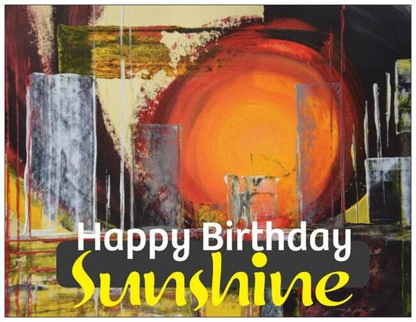 Wenskaart Lievix Sunshine - Happy Birthday Sunshine