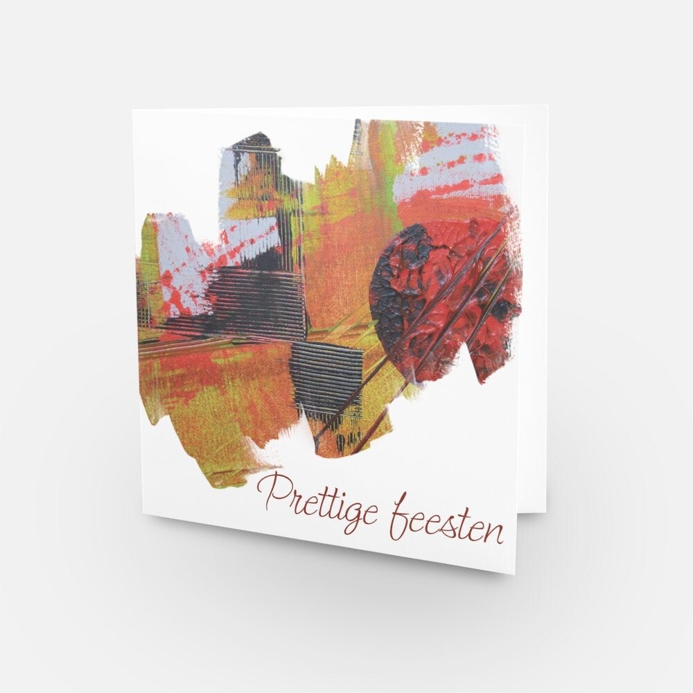 Luxe kerstkaart Lievix - Prettige Feesten