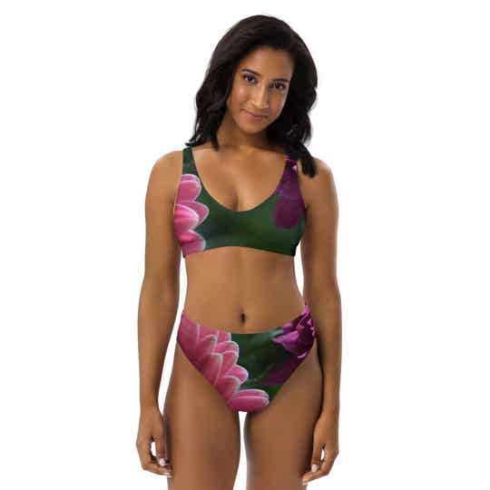 LIEVIX Flower - Bikini met hoge taille