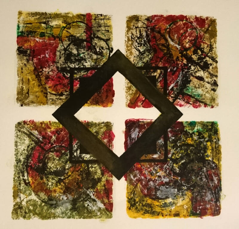 Ursula Etzlinger-Staf / Grafik / Monotypie / Schatten