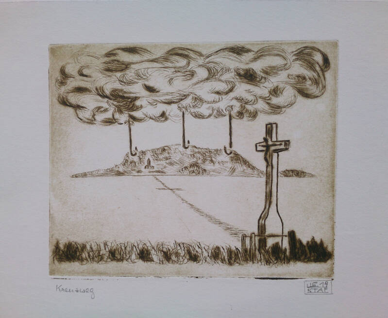 Ursula Etzlinger-Staf / Grafik / Radierung  / Kreuzweg