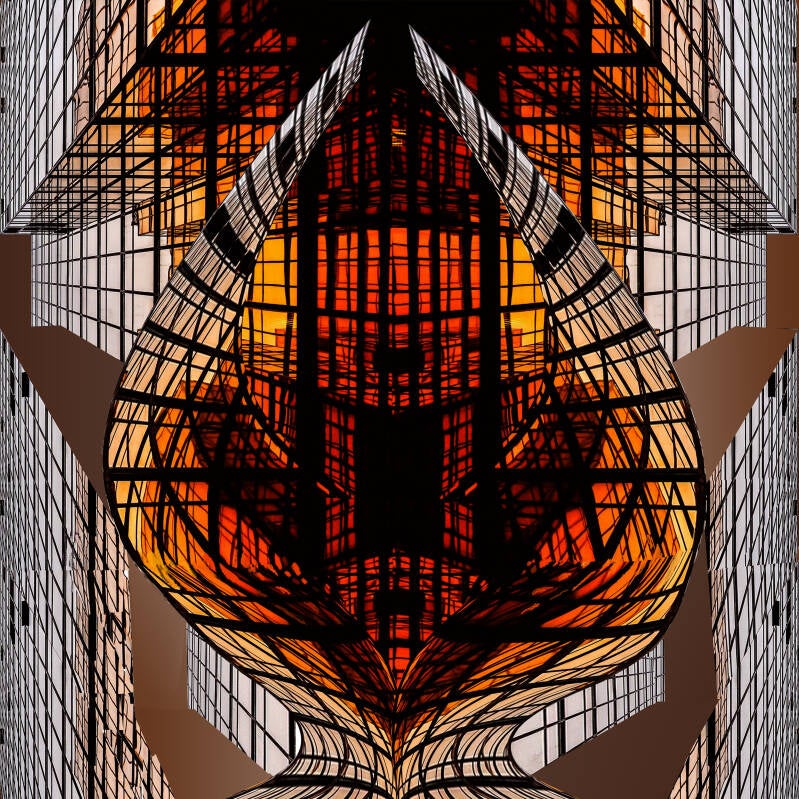 Ursula Etzlinger-Staf / Grafik / Tropfennetz / Mixtechnik C-Print