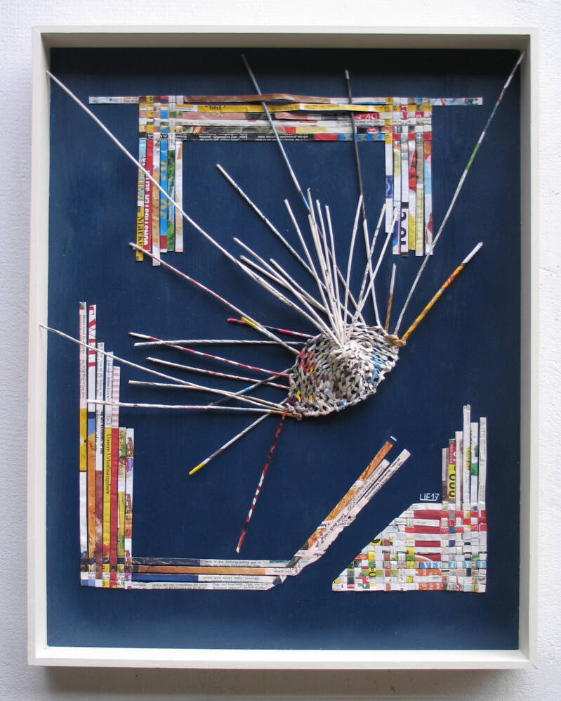 Usula Etzlinger-Staf / Pappierobjekte / Homage an Gutenberg / Entstehen