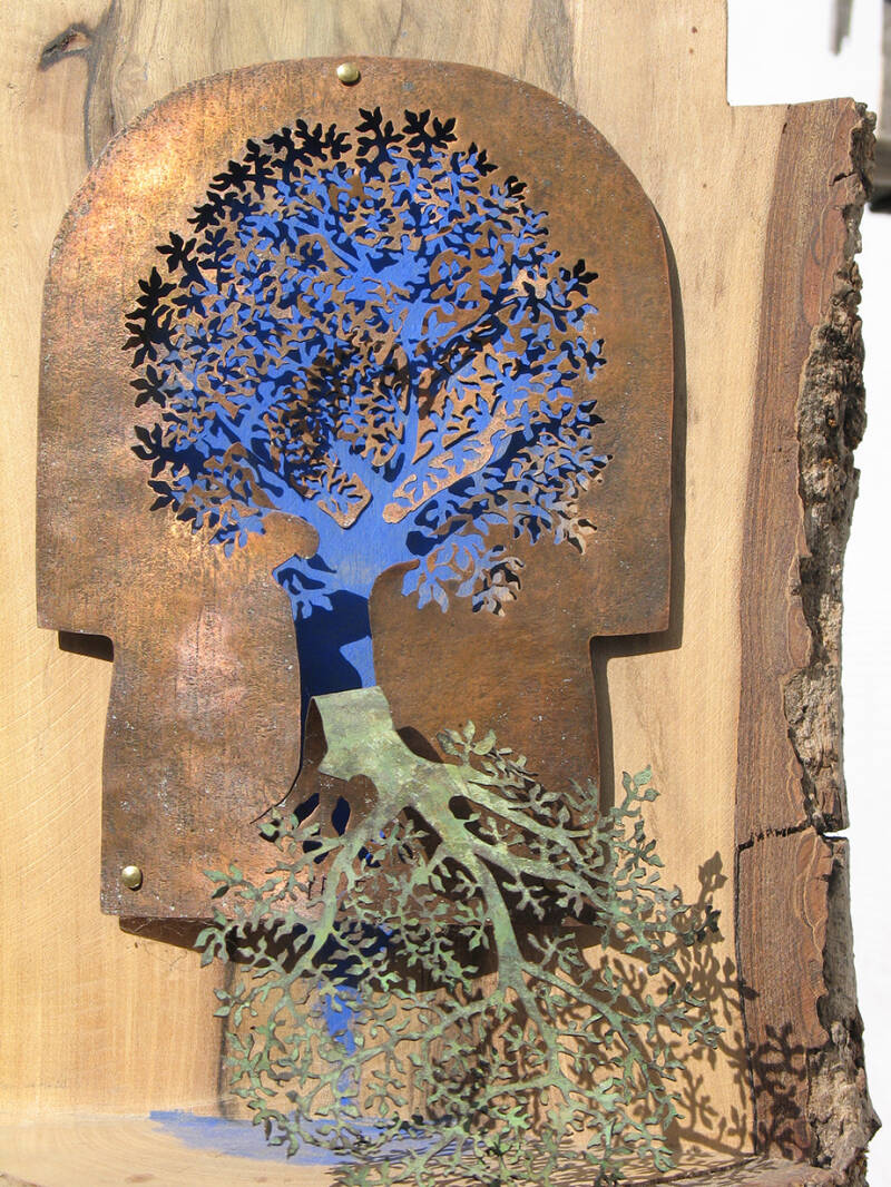 Ursula Etzlinger-Staf / Metallarbeiten / Kupfer gesägt, 