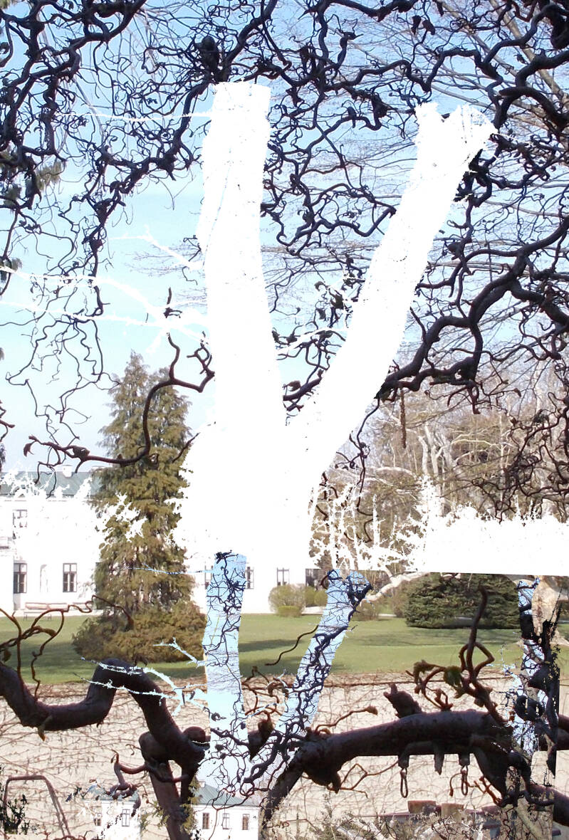 Ursula Etzlinger-Staf / Fotocollage / Schloß Hetzendorf I