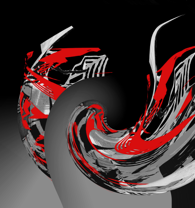 Ursula Etzlinger-Staf / Grafik / Bewegt 60cm x60cm, aus Kirigami-Modellen  entwickelt  in C-Print  Mischtechnik