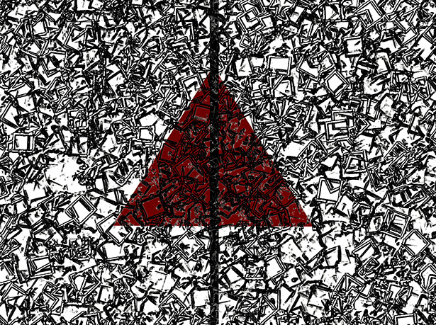 Ursula Etzlinger-Staf / Grafik / Chaos           21cm x30cm