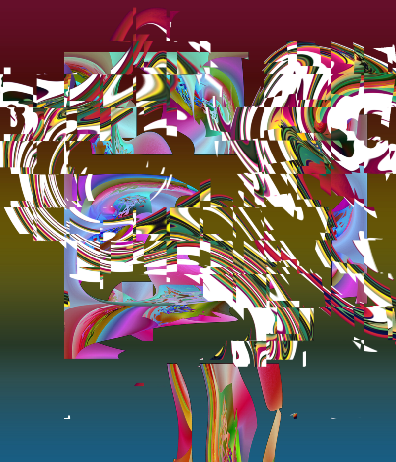 Ursula Etzlinger-Staf / Grafik / Feuermusik  C-Print Mischtechnik