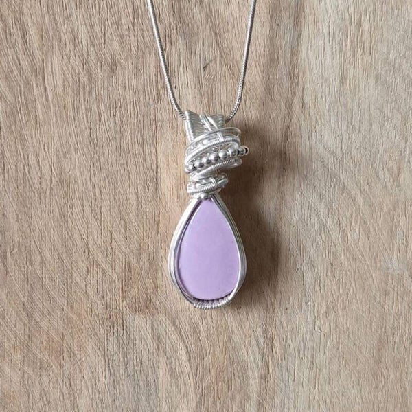 Wire wrapped Fosfosideriet hanger (handgemaakt)