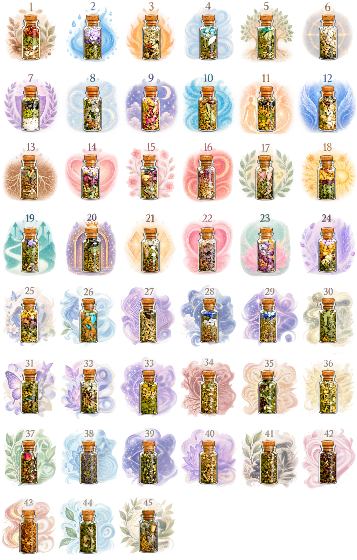 45 Energy Jars selectie