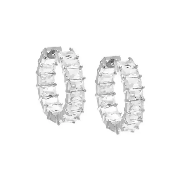 Eden Baguette Hoop Earring