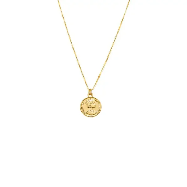 Lira Coin Pendant Necklace
