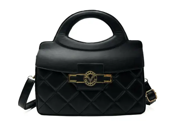 VALENTINO ORLANDI Top Handle "V" Lock Hand Bag