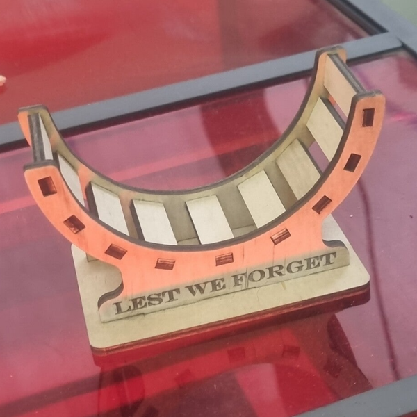 Custom Laser-Cut and Engraved Coaster Holder