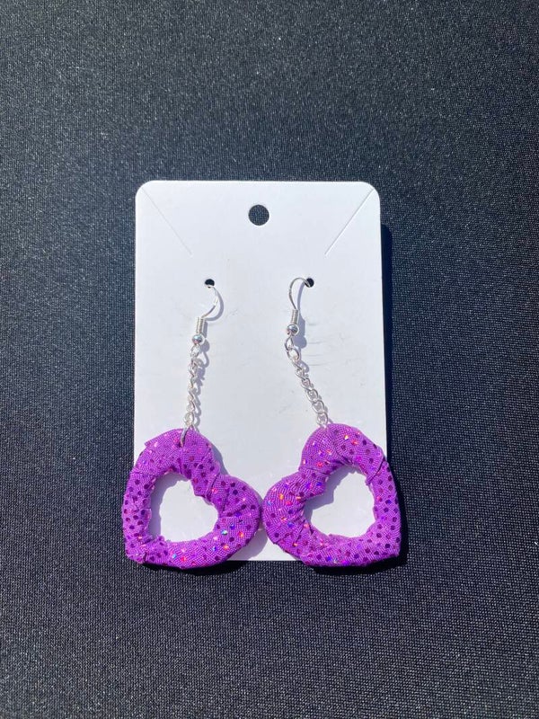 Purple Sparkle Earrings