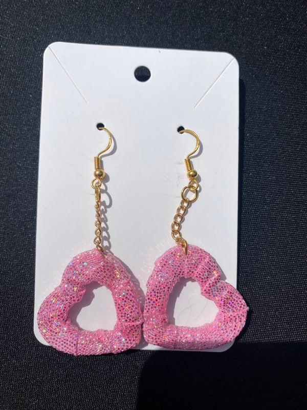 Baby Pink Sparkle Earrings