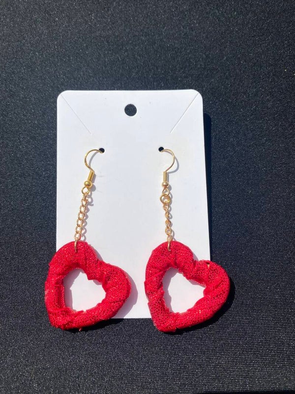 Red Sparkle Earrings
