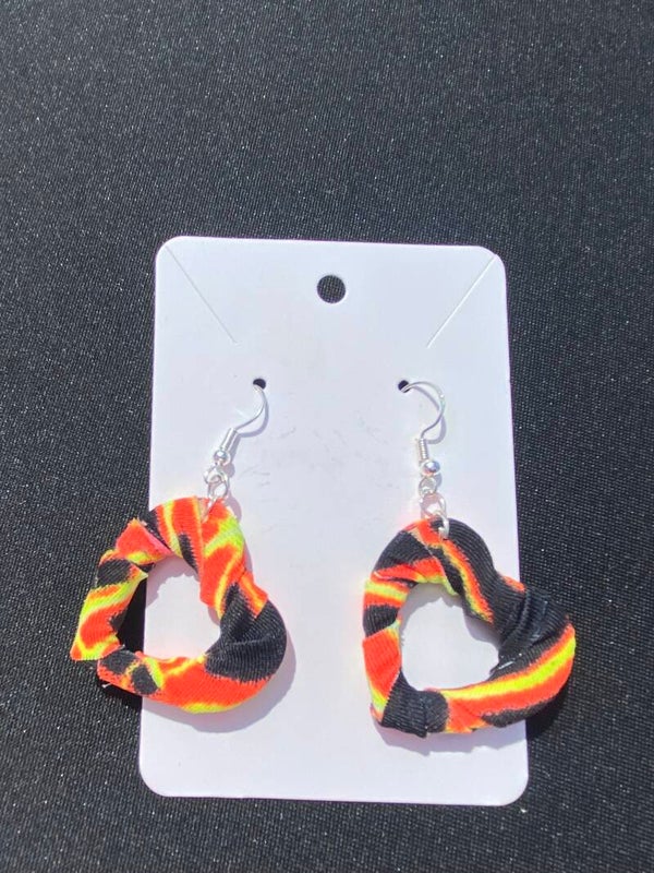 Orange Lightning Earrings