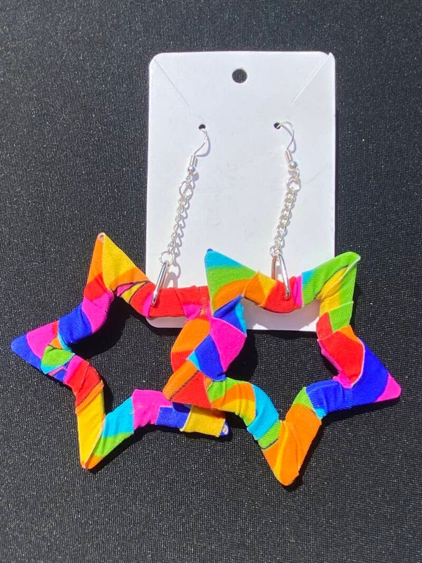 Rainbow Star Earrings