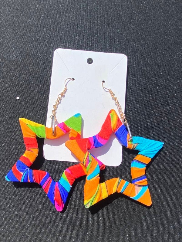 Rainbow Star Earrings