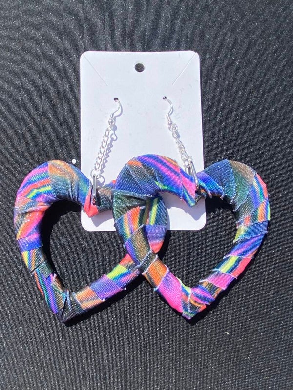 Blue Oil Earrings