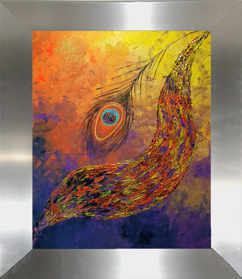 Fiery Peacock Impression