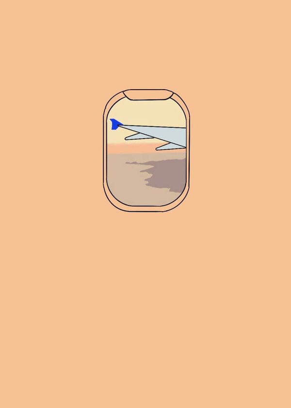 Carte postale avion