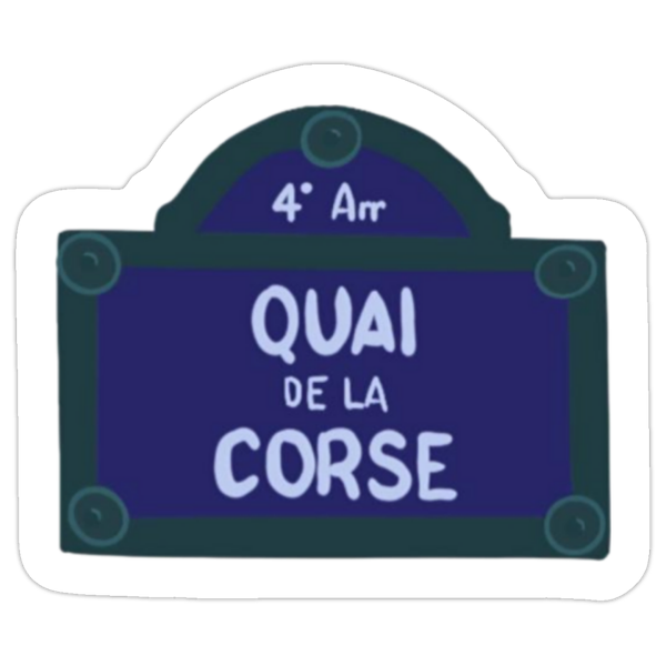 Sticker quai de la Corse