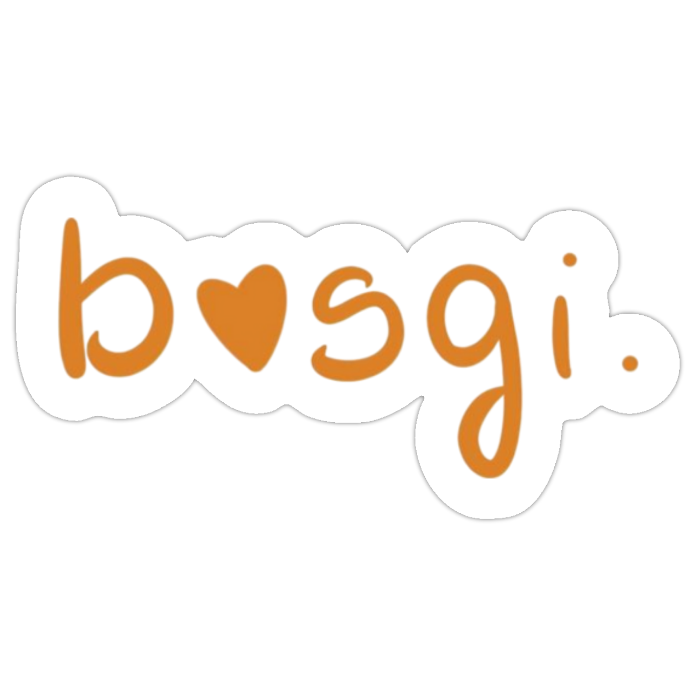 Sticker Basgi. Orange