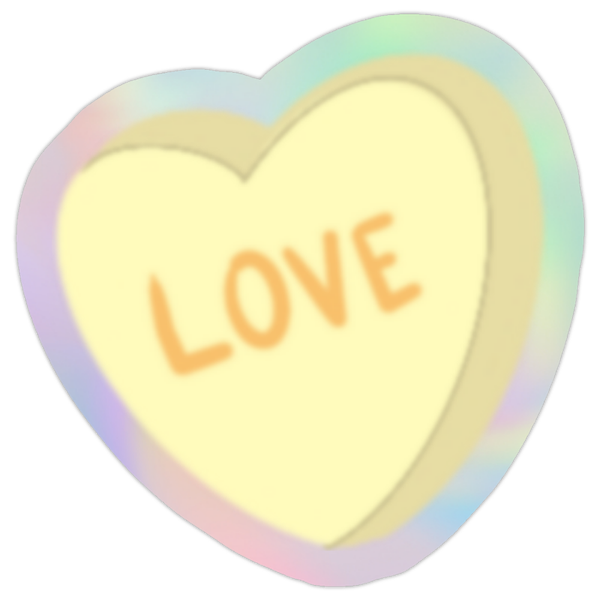 Sticker coeur brillant