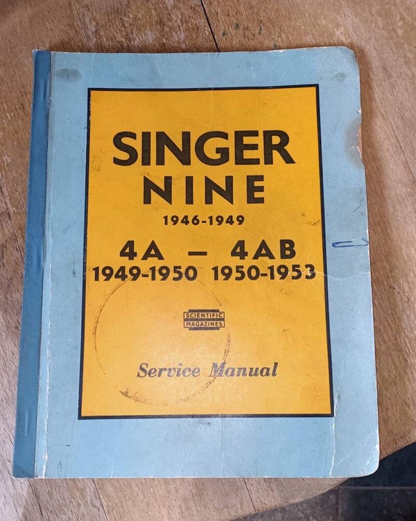 Singer nine 4a 4ab service manual