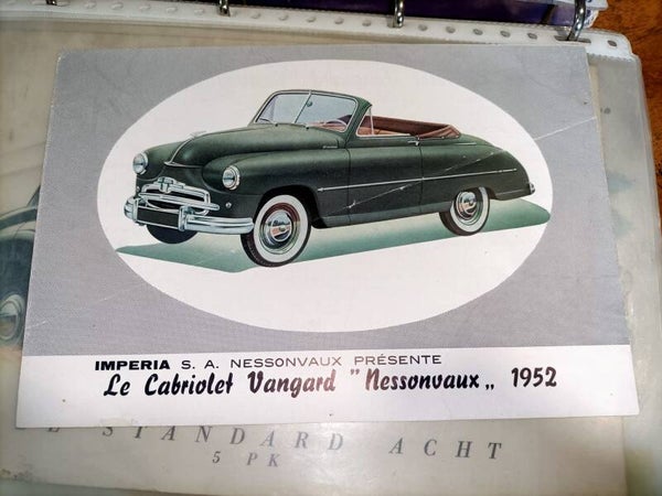 Standard eight vanguard imperia literature documentatie